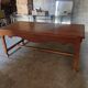 Farm table in cherry wood.