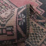 4x7 Pink & Navy Blue Classic Vintage Rug, 134x216Cm