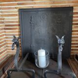 Pair of wrought iron pegs 1960