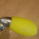 Vintage yellow opaline wall lamp