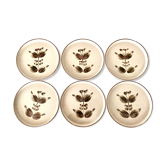 Set de 6 assiettes en grès