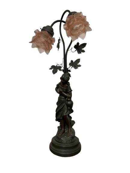 Table lamp in cast iron