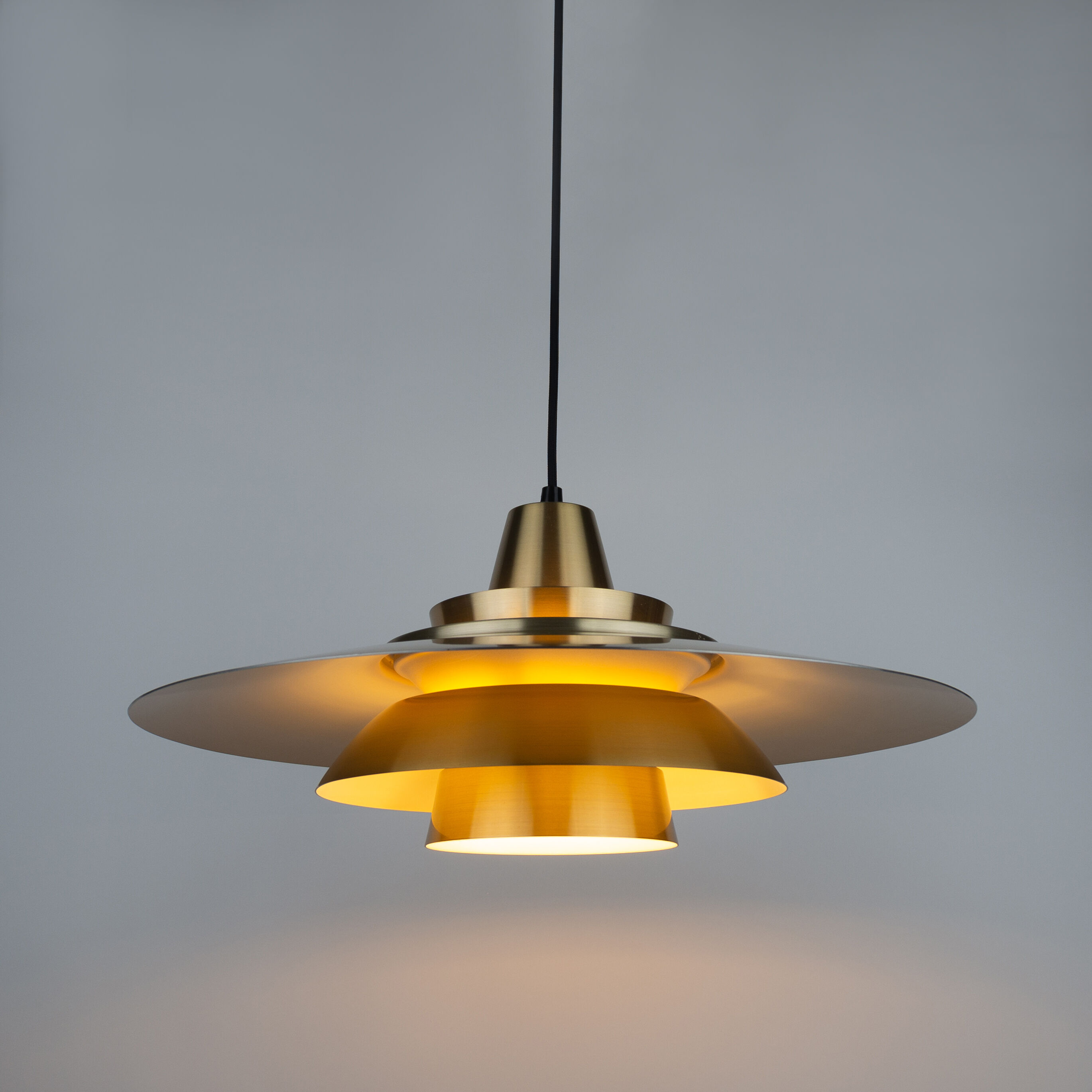 Danish vintage pendant light by David Mogensen, Superlight, 1970s