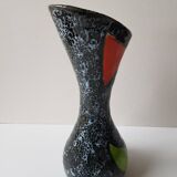 60s designer ceramic vase signed Vallauris Height 28.5cm