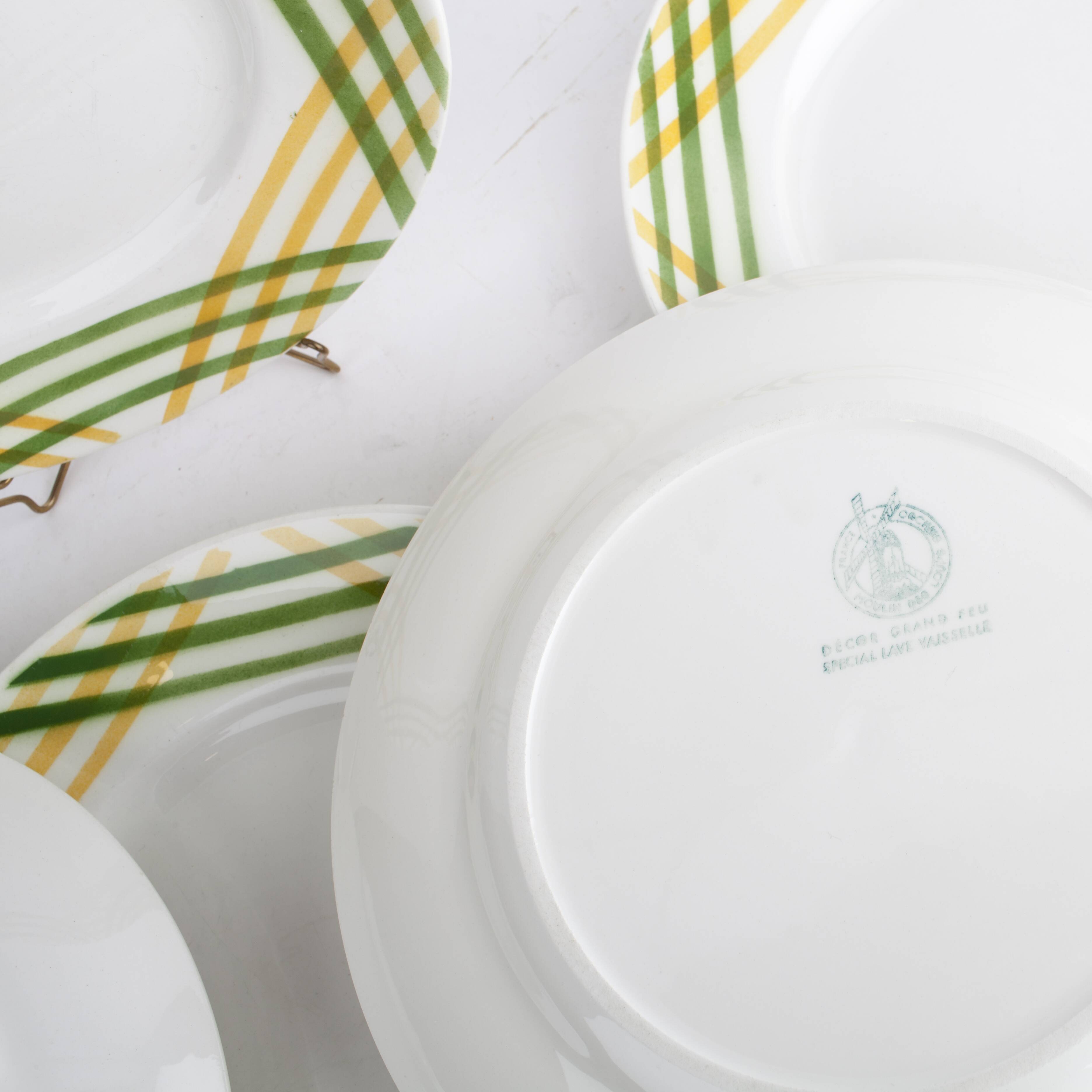 Lot of 6 plates Moulin des Loups