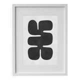 Framed abstract painting