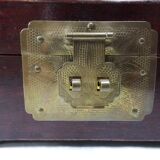 boite à bijoux chinois en bois incrusté jade