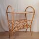 Vintage rattan magazine rack
