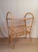 Table d'appoint, porte revues en rotin vintage