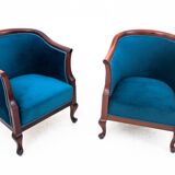 Historic living room set, Northern Europe, circa 1900, after renovation