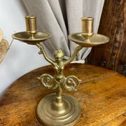 Chandelier, forme sirène, en bronze 