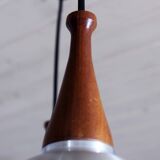 Scandinavian teak chandelier from the 60s