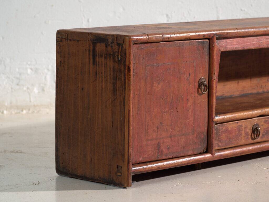 Antique low elm wood furniture – China, around 1900