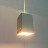 Minimalist cubic metal suspension, mid-century, 1960s.