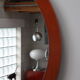 Danish teak 60s mirror diameter 100cm