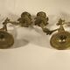 Pair of gilded bronze chandeliers