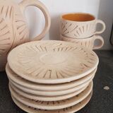 Terracotta tea set