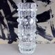 Vintage moulded glass vase Sklo Union 1970