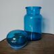 apothecary bottle blue glass jar