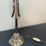 Metal lamp with its opalines 1970