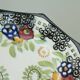 octagonal art deco BOWL footed bowl schramberg majolika 1920s hand-painted decor