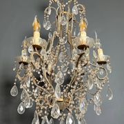 Italian pearl and crystal chandelier