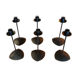 6 Scandinavian style candle holders