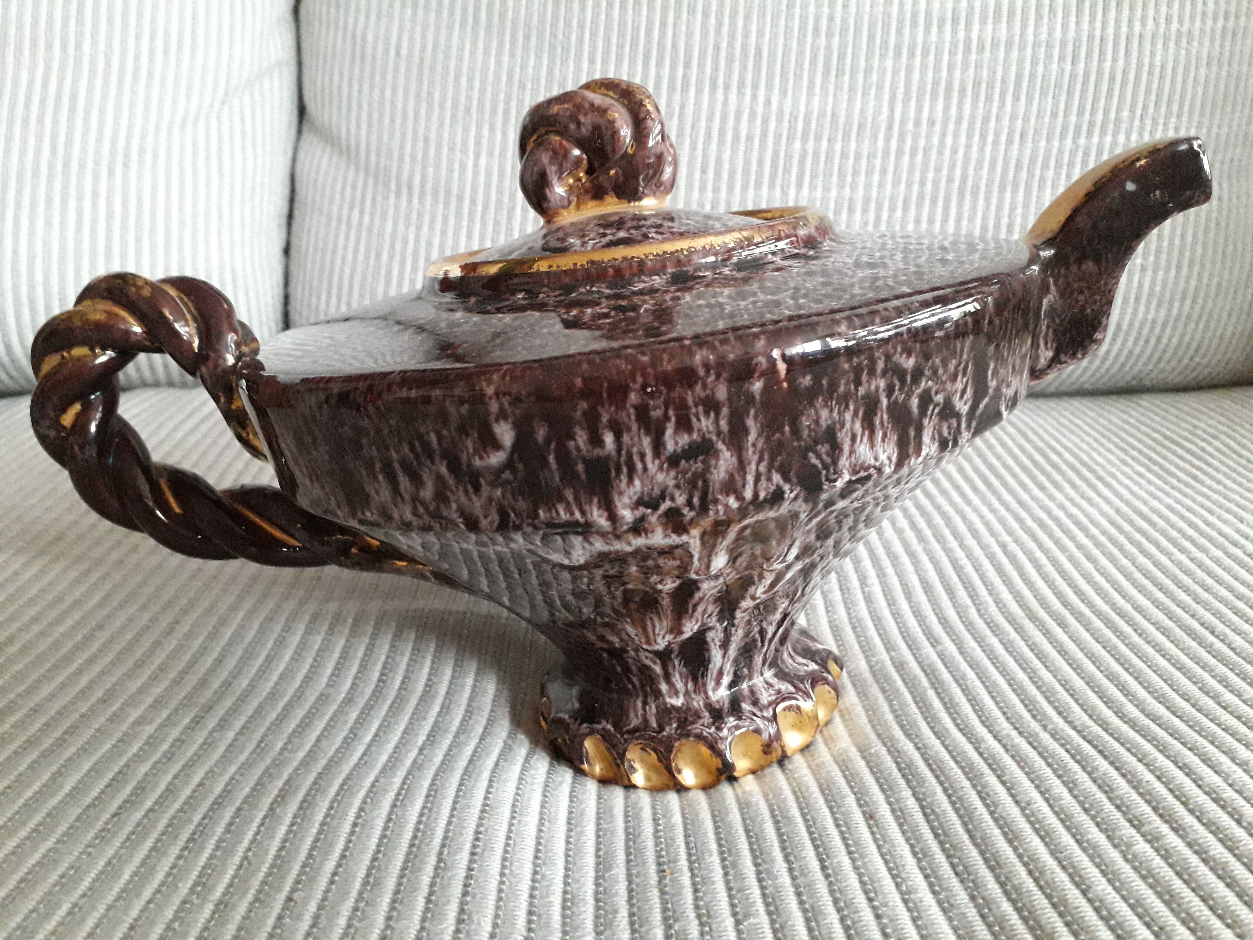 Very original Vallauris teapot by ceramist Marius Giuge