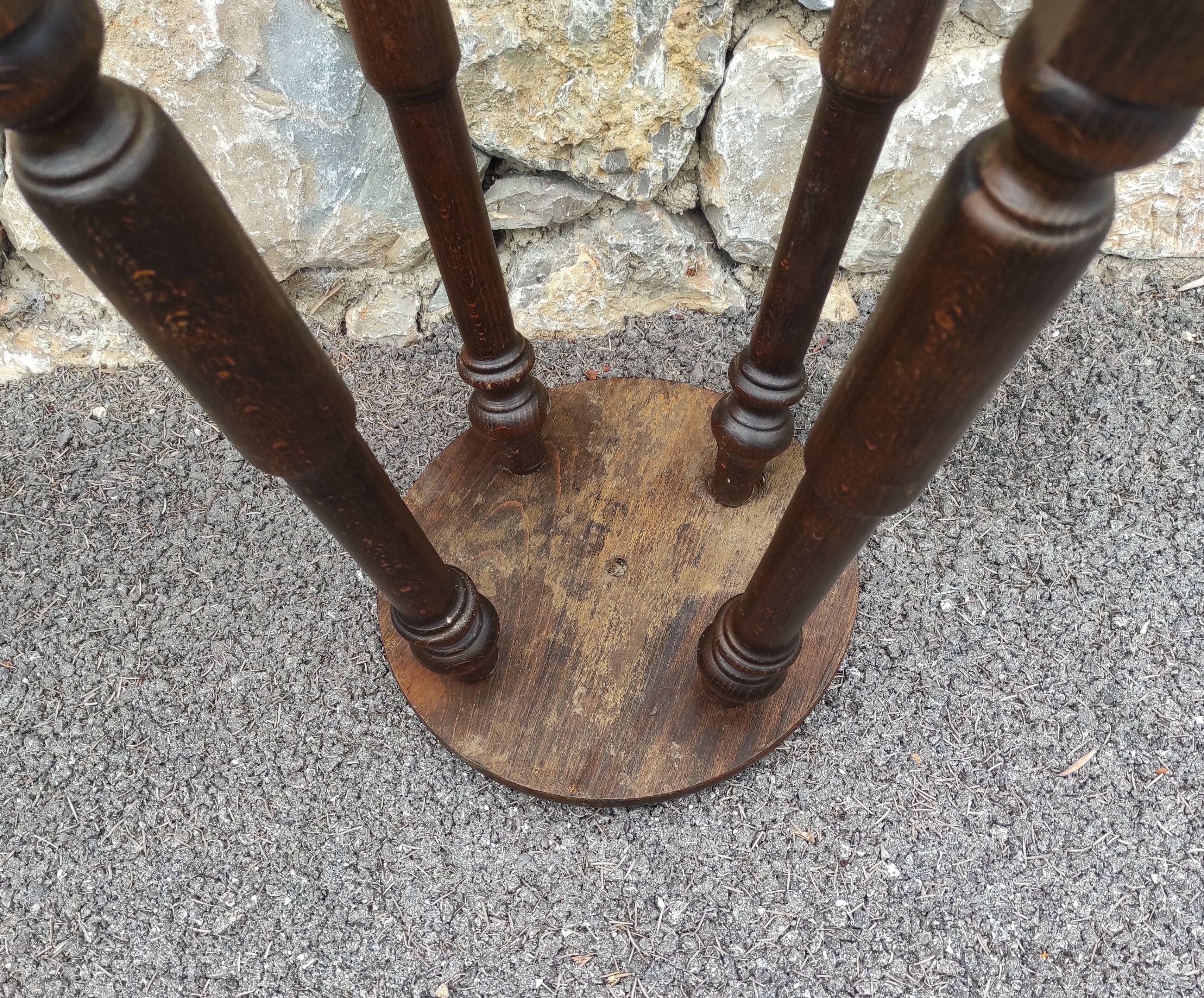 Antique bar wooden stool