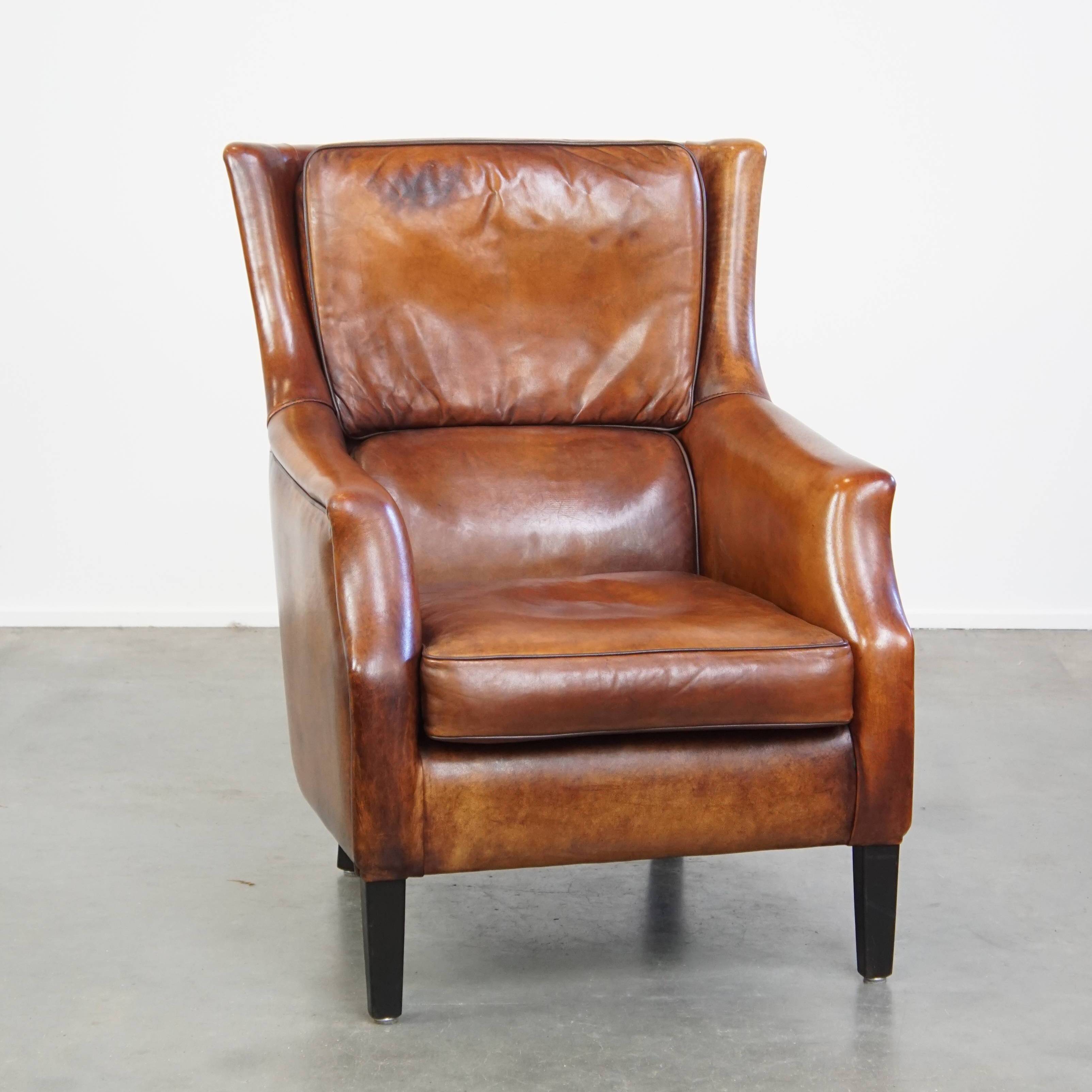 Fauteuil en cuir de mouton