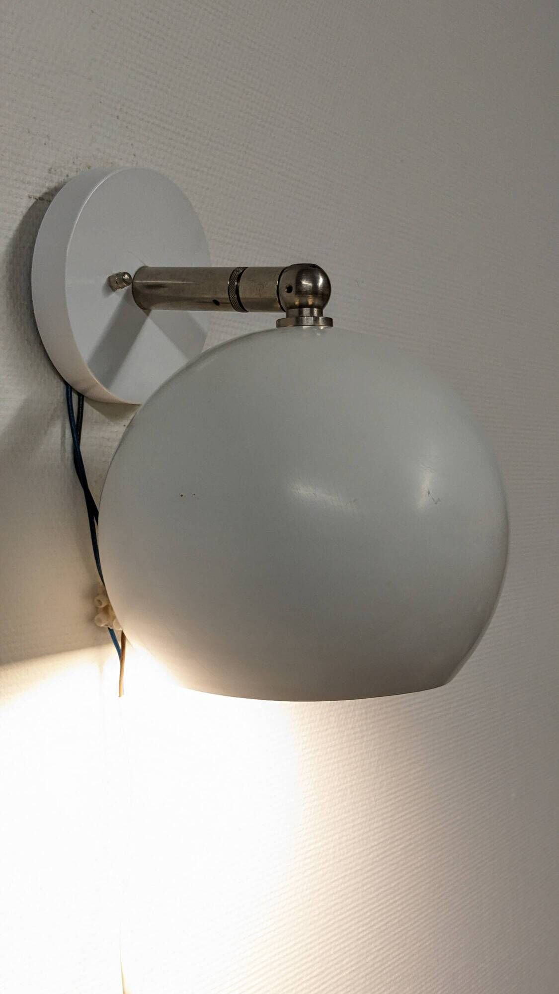 Pair of Eye Ball wall lights Space Age by Raak, Netherlands circa 1970.