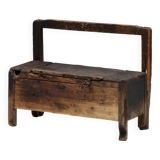 Banc Coffre Primitif Wabi Sabi, France, 19ème Siècle