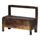 Banc Coffre Primitif Wabi Sabi, France, 19ème Siècle