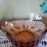 Portieux glassware pitcher - George Sand model - blue and amber