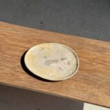 Oval petrified wood dish or bowl with grey edges D28x24 -3779