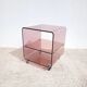 Vintage smoked plexiglass dessert trolley 70s by Michel Dumas