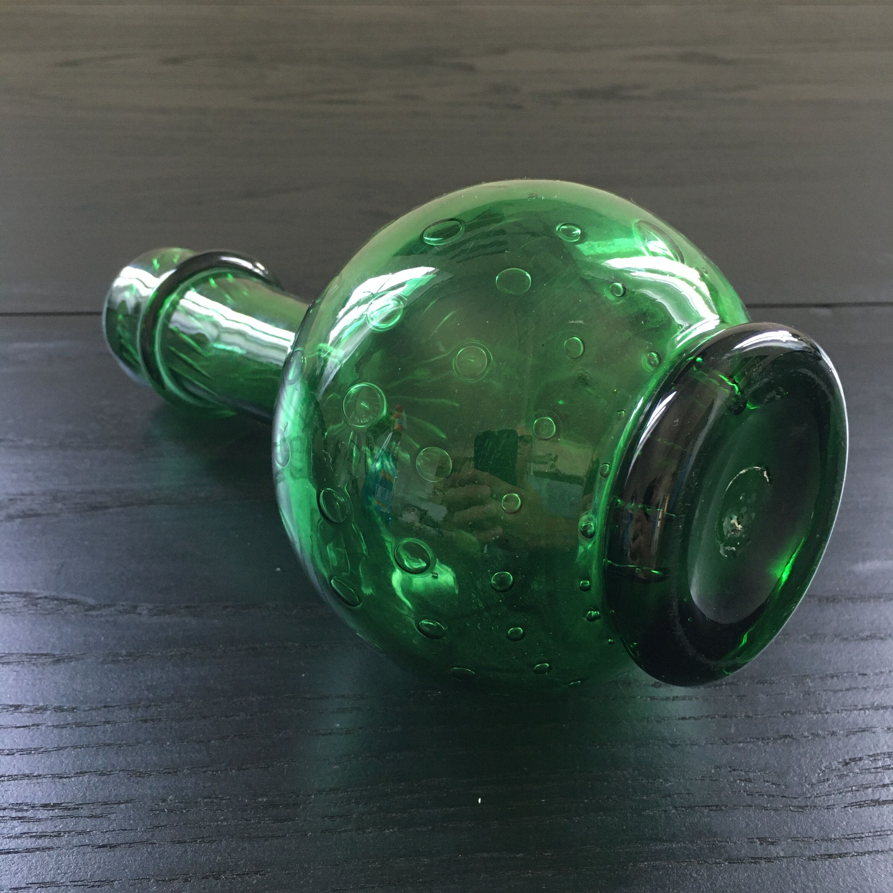 Bottle green decanter