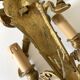Pair of double brass wall sconces in the Louis XVI style, decorated with swans