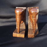 Bookend in rosewood "Art Deco".