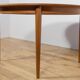 Mid-century round teak extendable dining table from Skovmand & Andersen, Denmark, 1960s