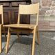 Pair of scandinavian chairs feet compass 1960