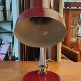 Vintage articulated table lamp red metal