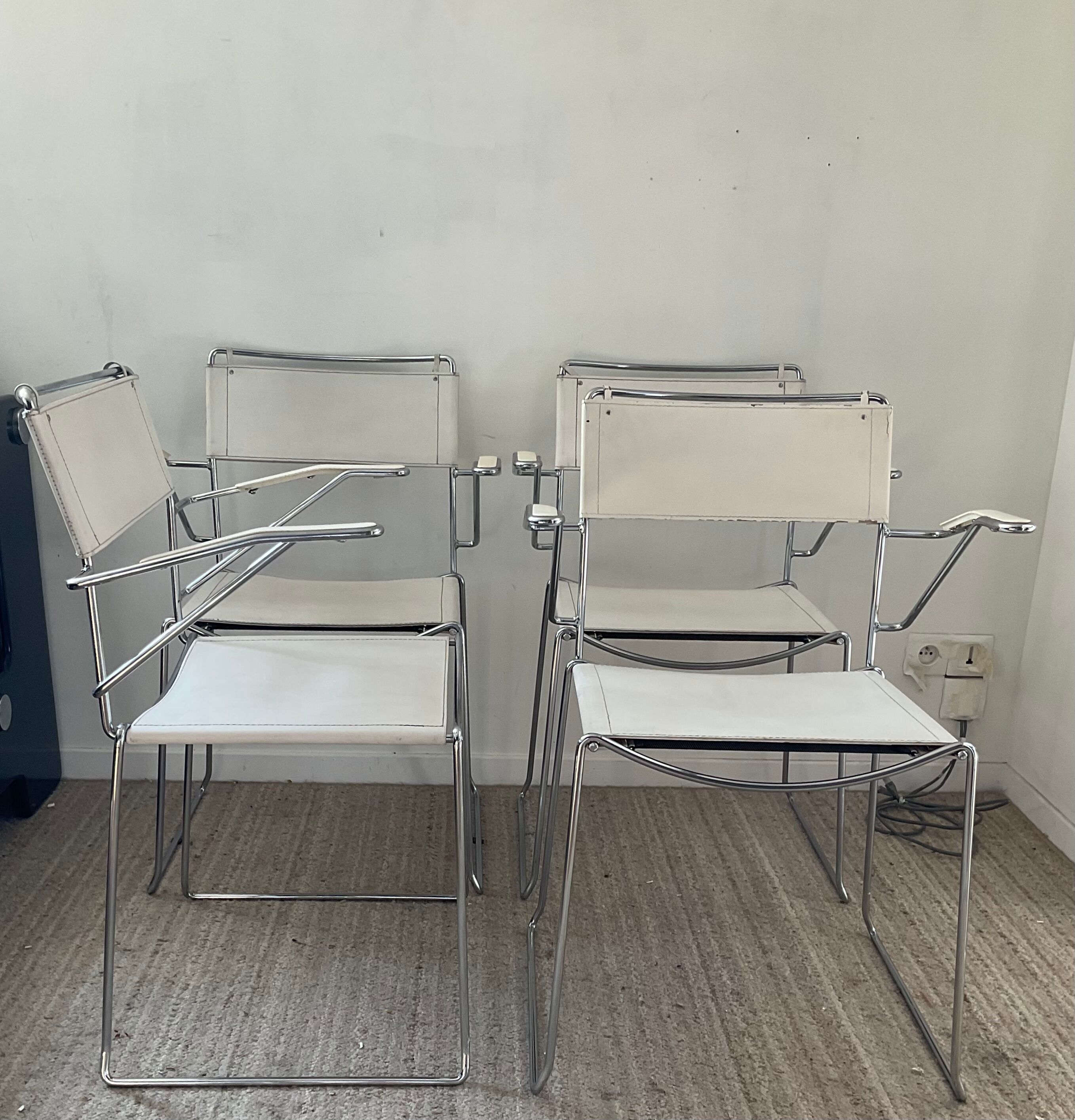 4 fauteuils Giandomenico Belotti années 70