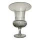 XXL neoclassical 19th-century medical vase in flat-cut crystal