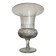 XXL neoclassical 19th-century medical vase in flat-cut crystal