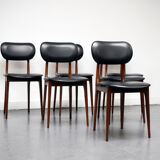 Set of 6 scandinavian chairs