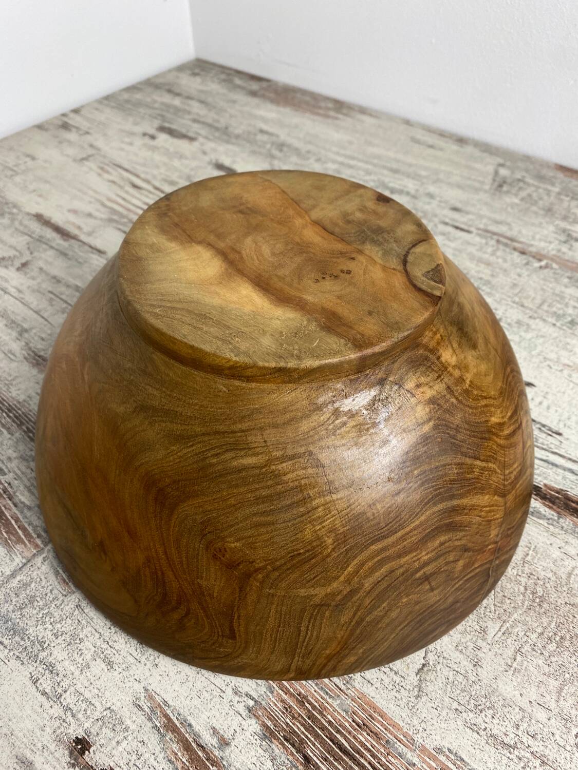 Olive wood salad bowl