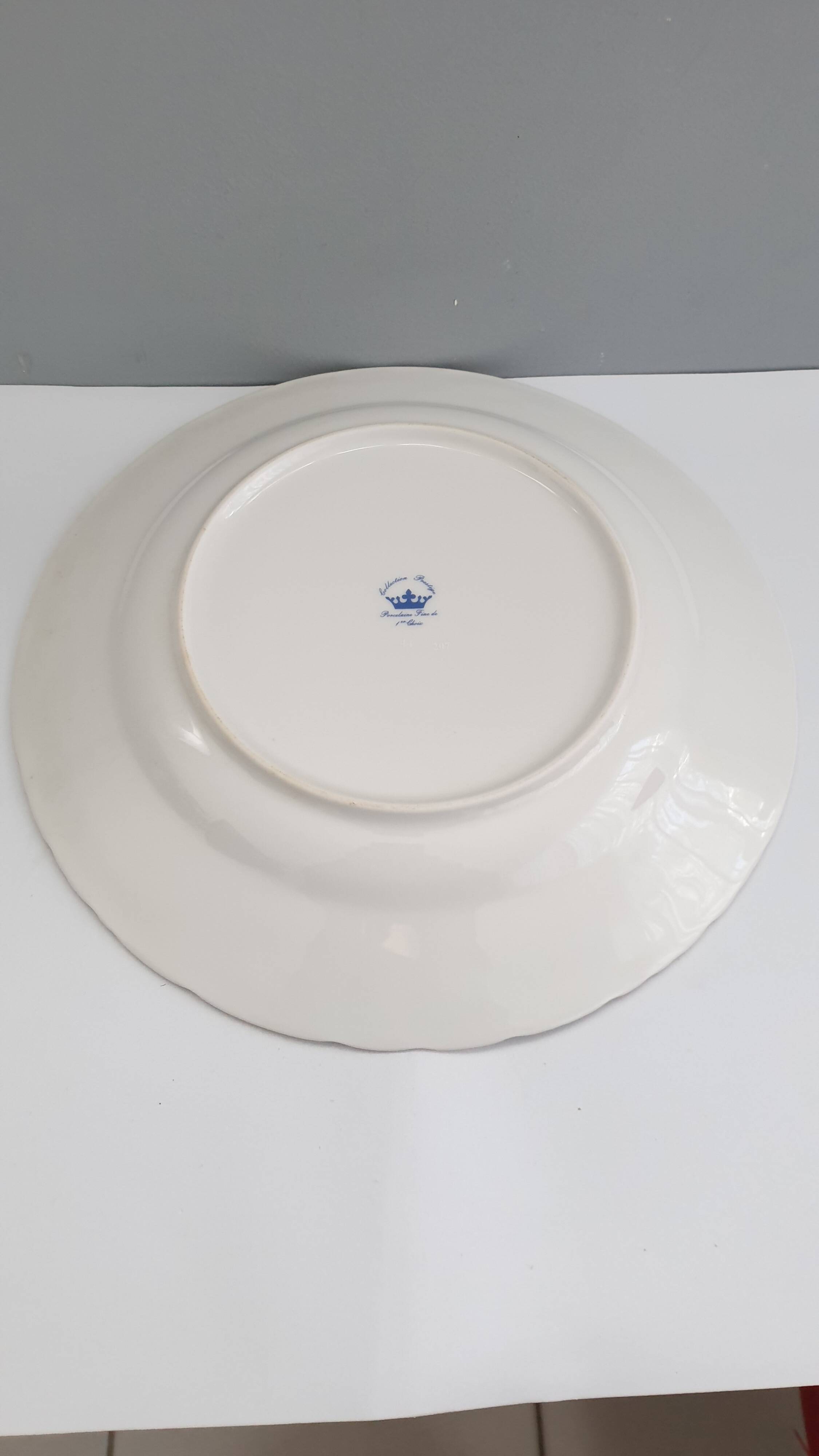 Vintage round porcelain dish prestige collection