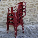 Armchairs Tolix model C by Xavier Pauchard