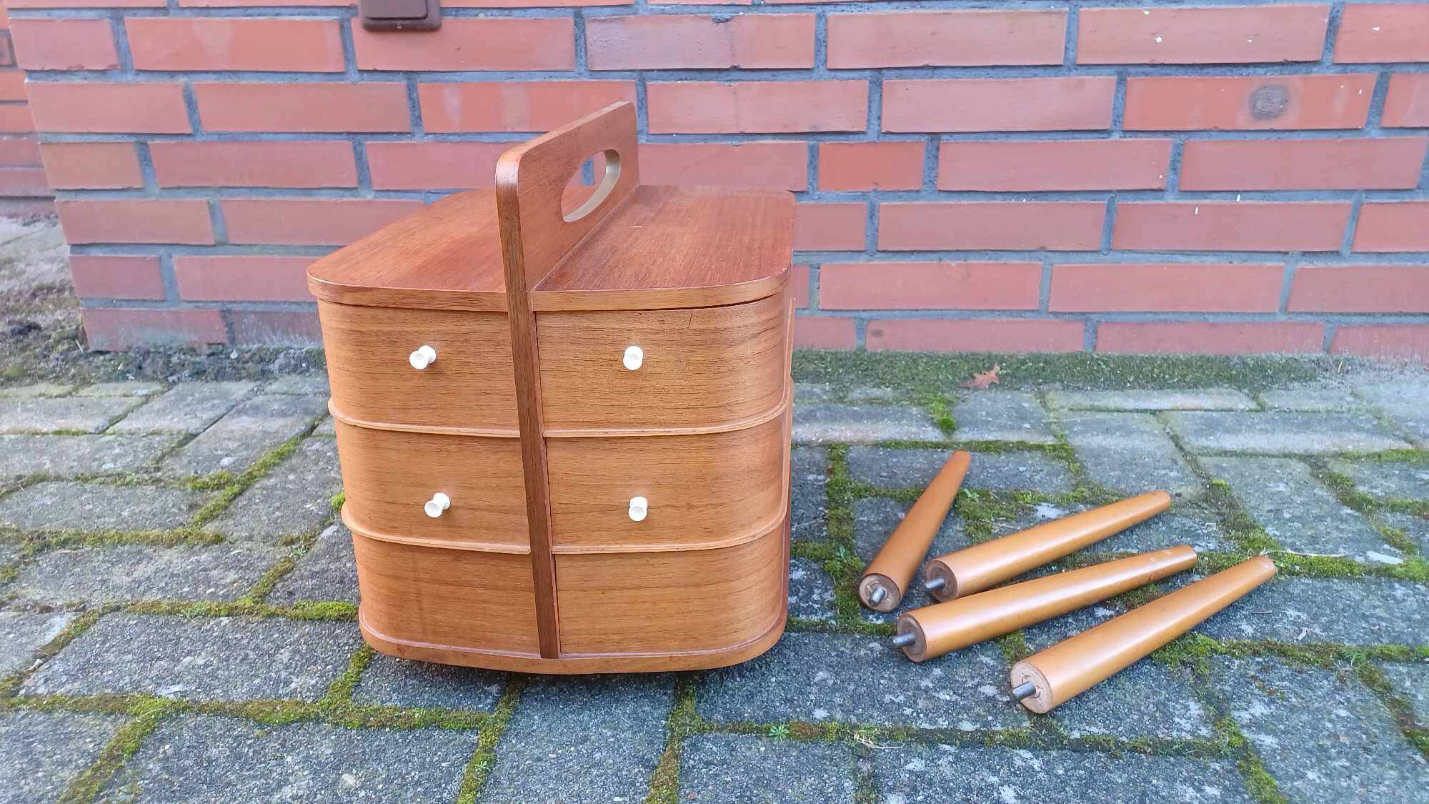 Table de nuit Vintage 1970 Teck